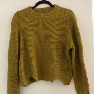 Paper heart crop sweater